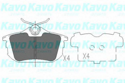 KAVO PARTS kbp5513 -  Комплект тормозных колодок, дисковый тормоз